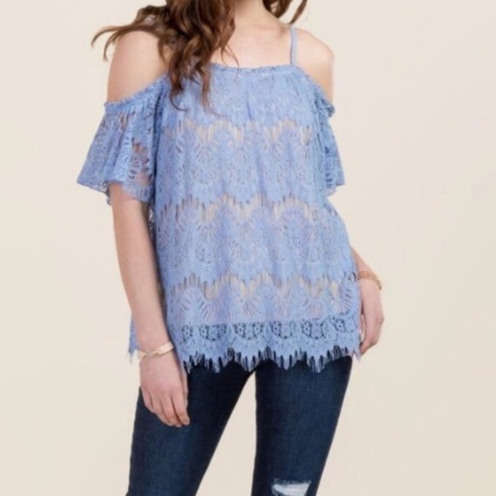 Lace lavender top